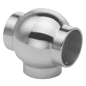 Satin Stainless Steel Fittings, Ball Tee