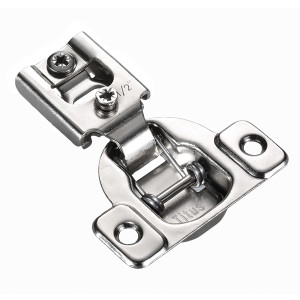 Pro-Pack 10pcs, Titus 3-Way Adjustment FaceFrame Hinges, Press In,1/2" Ol