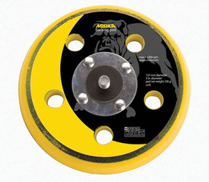 5" Backup Pads, Grip Faced Vacuum Pad 5" X 5H