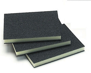 Double Sided Sanding Sponges, Black/Grey 180 3.75" X 4.75"