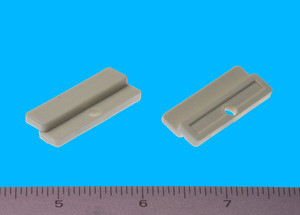 Glass Clip Almond 1/8", Pkg of 50