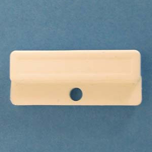 Glass Clip White 1/8", Pkg of 1000