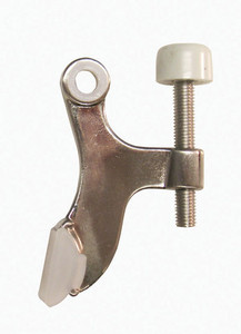 Hinge Pin Door Stop, Satin Nickel Hinge Pin Door Stop, Satin Nickel