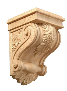 Grape Collction Carved Corbels,Oak