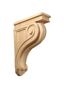 Scroll Collection Carved Corbels,Oak