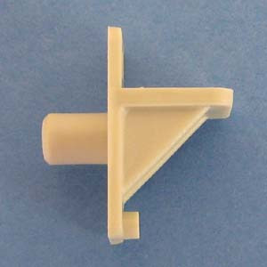 Shelf Support 1/4" - 5/16" peg, Almond, Box of 1000