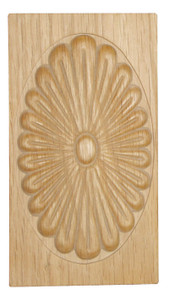 Caps for Beaded Filler Moulding,Maple 3" X 5-1/2"