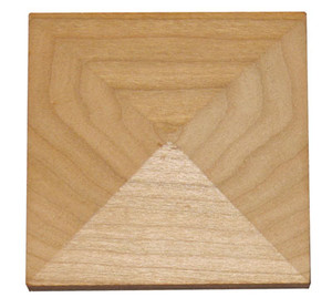 Caps for Beaded Filler Moulding,Oak 3" X 3"