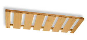 Wood Stemware Rack, Hickory 30" X 12"