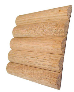 Half Round Tambour Sheet,Red Oak 60" X 36"