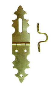 Solid Brass Miniature Hardware, Hasp Solid Brass 5/8" X 2-3/4"