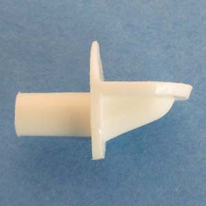 Shelf Support 3/8" - 5mm peg, White, Bag of 12