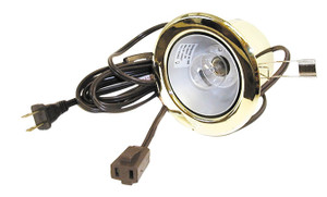 Incandescent Light, Clip Mount w/Flange, Switch, Similar To # Slfcfh2 Pb ,Polished Brass