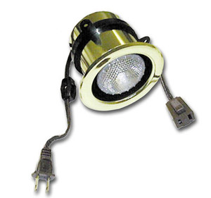 50W Halogen Light w/Adjustable Mounting Ring and Switch, Similar To # Slfba2R Pb Polished Brass