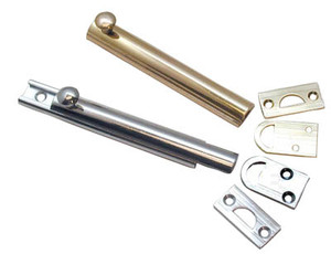 Surface Bolt, Brass 4"