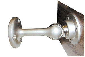 Magnetic Door Holder & Stop, Satin Chrome 3-3/8" L Magnetic Door Holder & Stop, Satin Chrome 3-3/8" L