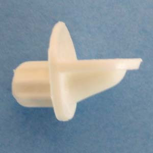 Shelf Support 1/4" - 1/4" peg, White, qty of 500