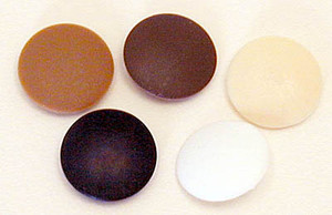 Screw Cover Cap, White Screw Cover Cap, White