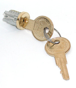 Lock Plugs - Brass Keyed Different,Polished Brass