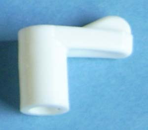 Window Clip White 7/16", Pkg of 100