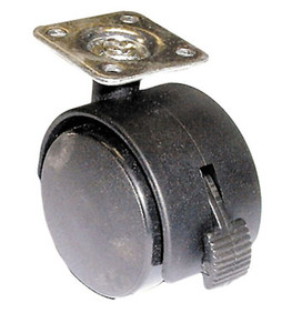 Casters 2" Plate Type, Similar To # Jh50 Pbb Black W/Brake 2"