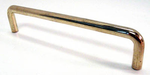 Wire Pulls/5" center, Polished Brass 5"