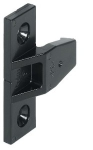 Push-In Fitting, AS Frame Component Keku System, Black, with wood screws Push-In Fitting, AS Frame Component Keku System, Black, with wood screws