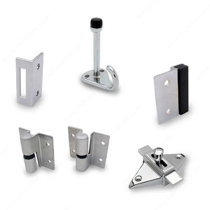 Hardware Surface Hinge Kit for Inswing Door, Door Thickness 3/4 in, Pilaster Thickness 3/4 in, Door Side Right Hardware Surface Hinge Kit for Inswing Door, Door Thickness 3/4 in, Pilaster Thickness 3/4 in, Door Side Right