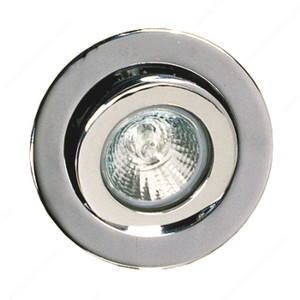 20W or 50W Recessed Halogen with Swivel, 45? swivel feature., Finish Chrome, Watts 20 W, Kit 1 Lamp