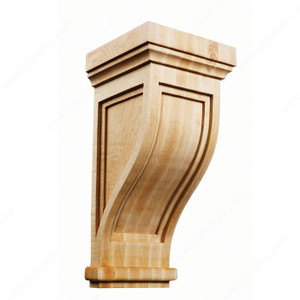 Mission & Shaker Corbel - MS15, Height - Overall Dimensions 10 in, Depth - Overall Dimensions 5 in, Width 4 3/4 in Mission & Shaker Corbel - MS15, Height - Overall Dimensions 10 in, Depth - Overall Dimensions 5 in, Width 4 3/4 in