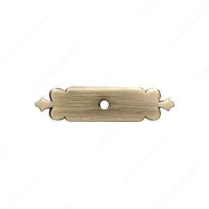 Cabinet Escutcheon 0977, Finish Polished Brass Cabinet Escutcheon 0977, Finish Polished Brass