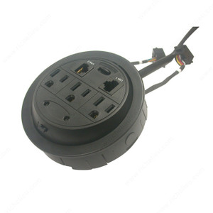 Round Power Station with Three Outlets,