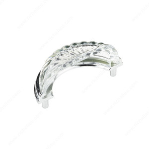 Eclectic Metal and Crystal Pull - 1008, Finish Clear / Chrome Eclectic Metal and Crystal Pull - 1008, Finish Clear / Chrome