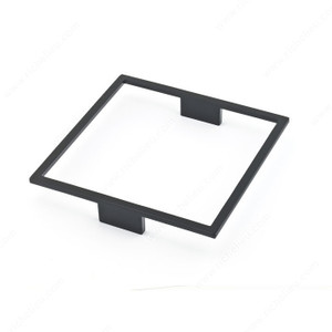 Contemporary Metal Pull - 1015, Finish Matte Black Contemporary Metal Pull - 1015, Finish Matte Black