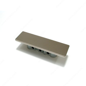 Contemporary Recessed Metal Pull - 1026, Mounting kit included.,