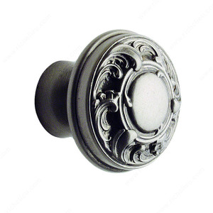 Cabinet Knob 1040 Series, Diameter - Overall Dimensions 1 3/8 in, Finish Polished Nickel, Projection - Overall Dimensions 1 1/8 in