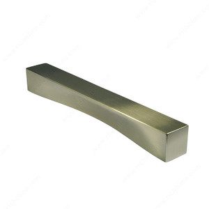 Transitional Metal Pull - 1046, Center to Center 160 mm, Finish Brushed Nickel, Length - Overall Dimensions 200 mm Transitional Metal Pull - 1046, Center to Center 160 mm, Finish Brushed Nickel, Length - Overall Dimensions 200 mm
