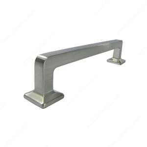 Transitional Metal Pull - 1071, Center to Center 128 mm, Finish Brushed Nickel, Length - Overall Dimensions 147 mm Transitional Metal Pull - 1071, Center to Center 128 mm, Finish Brushed Nickel, Length - Overall Dimensions 147 mm