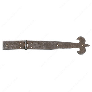 Traditional Forged Iron Rustic Hinge - 1140, Traditional Forged Iron Rustic Hinge - 1140,