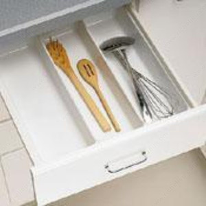 Utensil Divider, Width 387 to 451 mm, Finish White Utensil Divider, Width 387 to 451 mm, Finish White