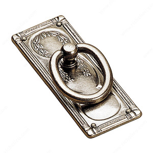 Traditional Brass Pull - 1223, Finish Faux Iron