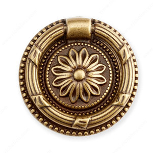 Traditional Brass Pull - 1223, Finish Florence, Projection - Overall Dimensions 11 to 45 mm, Diameter - Overall Dimensions 47 mm