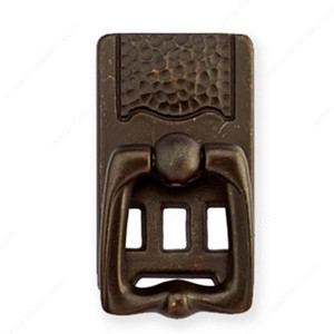 Traditional Brass Pull - 1244, Length - Overall Dimensions 55 mm