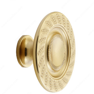 Cabinet Knob 1300 Series, Diameter - Overall Dimensions 1.5 in, Finish Polished Brass, Projection - Overall Dimensions 0.75 in
