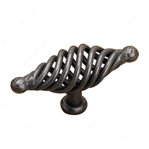 Traditional Forged Iron Knob - 1309, Finish Natural Iron Traditional Forged Iron Knob - 1309, Finish Natural Iron