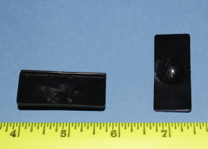 Furniture Slide Glide Black 1-3/4" X 3/4" X 3/32", Bag of 4 Furniture Slide Glide Black 1-3/4" X 3/4" X 3/32", Bag of 4
