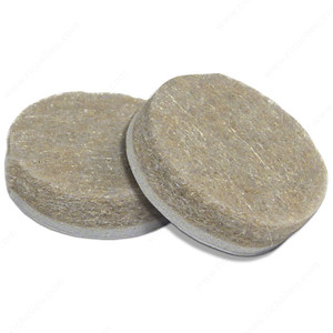 PRO-TEC Heavy-Duty Beige Round Felt Pad, Diameter 3/4 in PRO-PACK 5