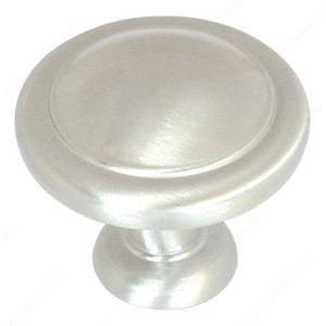 Traditional Zinc Knob - 1387, Finish Sterling Nickel PRO-PACK 2 Traditional Zinc Knob - 1387, Finish Sterling Nickel PRO-PACK 2