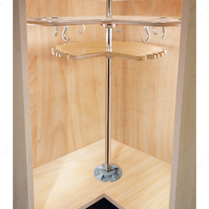 Not So Lazy Susan, Tray Diameter 32 in, Number of Trays Not included, Opening Width 14 in