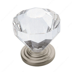 Traditional Glass & Zinc Knob - 14303,PRO-PACK 2